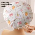 thumbnail image 3 of Double-layer Shower Cap Waterproof Thickened Oil Fume Bath Hat Women Spa Hair Salon Shower Cap Bathroom Accessories, 3 of 6