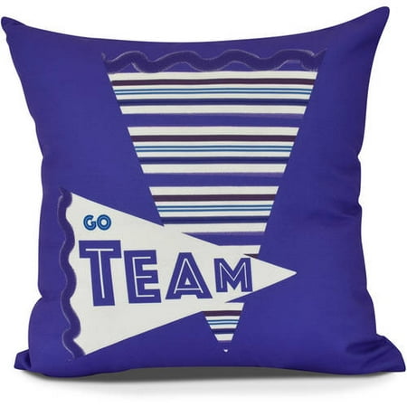 Go Team Word Print Pillow Walmart Com