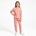 thumbnail image 2 of masbird Girls Boys Print Pajamas 2 Pieces Long Sleeve Jammies Set Toddler Pjs Fall Winter Sleepwear 6-12 Months 12-24 Months 2t 3t 4t 5t 6t 7t 8t 9t Children(Pink,4-5 Y), 2 of 5