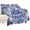 Classic Flower Leaf Art, variant on Blue Flower Leaf Pattern Flannel Throw Blanket Vintage Damask Abstract Art Ultra Soft Cozy Fleece Throw for Couch, Sofa, Bed, Room Decor 30"x40"