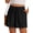 Bm 01 Black, variant on Airmenty Womens Shorts Casual Drawstring Shorts Elastic Waist Shorts for Women Lightweight Shorts with Pockets S-2XL
