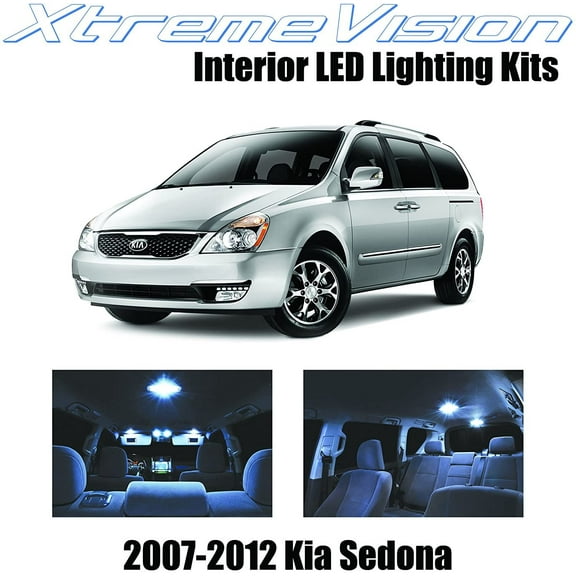 XtremeVision Interior LED for KIA Sedona 2007-2012 11 Pieces Cool White Interior LED Kit Package  Installation