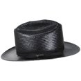 thumbnail image 3 of Open Road Shantung Straw Western Hat - Black - 7 - Black, 3 of 4