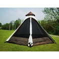 thumbnail image 3 of Portable Double Layers Waterproof Breathable Family Camping Indian Teepee Tent for 4 Person, 3 of 7