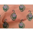 thumbnail image 4 of oneOone Cotton Cambric Fabric Leaves & Floral Block Decor Fabric Printed BTY 56 Inch Wide, 4 of 4