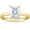 Yellow Gold, variant on Platinum 1 Carat Lab Grown Solitaire Radiant Cut Diamond Engagement Ring (1 Ct,H-I Color VS1-VS2 Clarity)