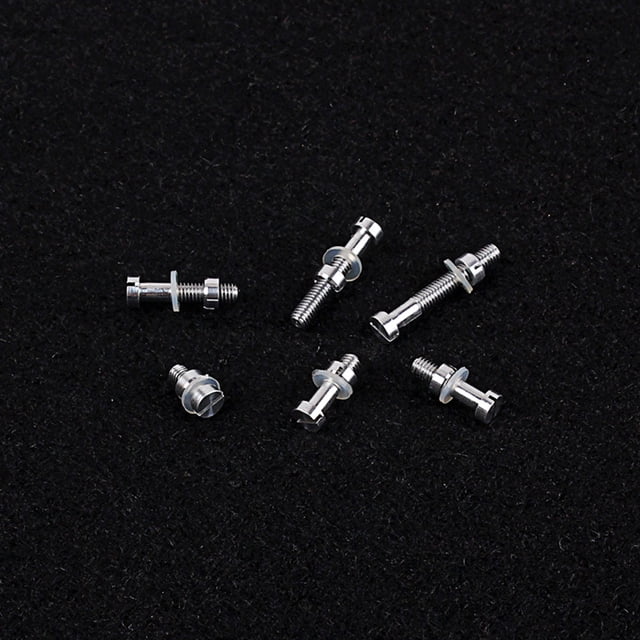 CHICHUMID Silver Turntable Headshell Mounting Kit 6Pcs for Phonograph Screw