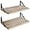 Rustic Torched, variant on Floating Shelves Wall Bookshelf for Bedroom Bathroom Living Room Wood Wall Mounted Wide Deep Storage, Rustic Torched Wall Shelves Set of 2