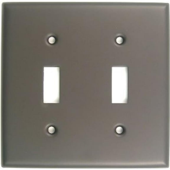 Oil Rubbed Bronze Double Switch Plate