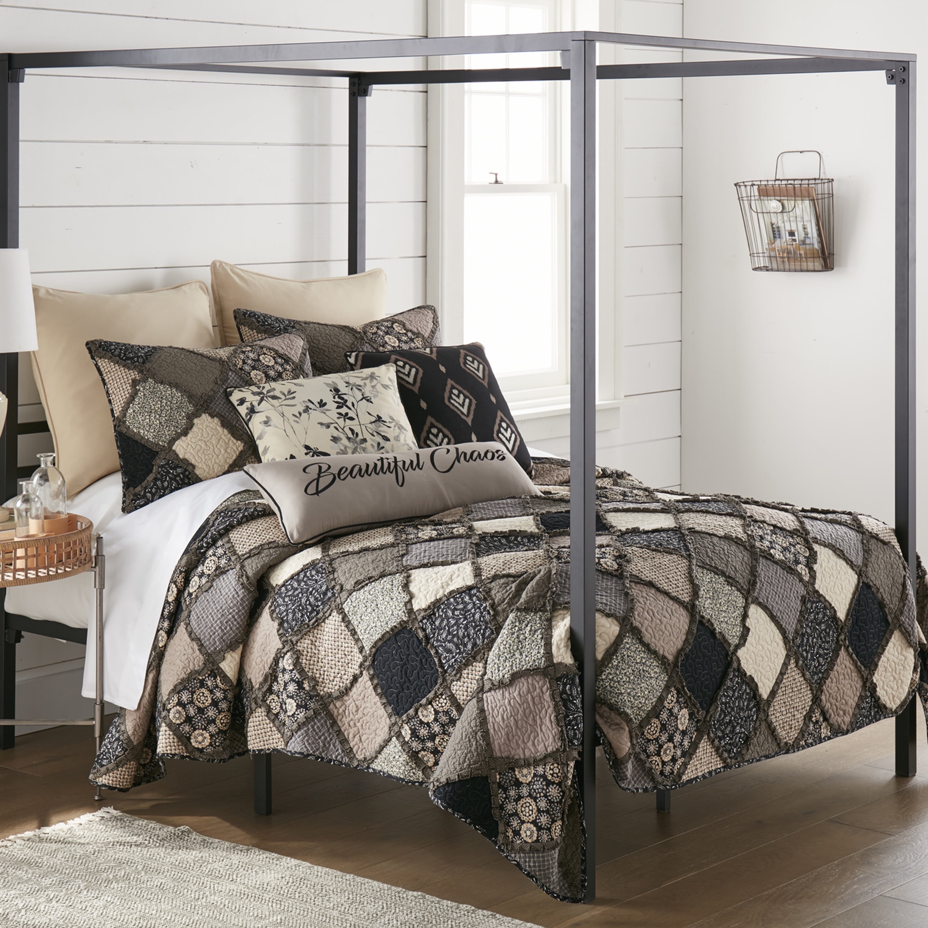 Donna Sharp Lexington Ragged Pieced Cotton 3PC King Quilt Set