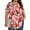 Pink Floral, variant on Fantaslook Womens Plus Size Tops Tunic Short Sleeve Shirts Floral Blouses Loose Summer Tops