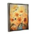 thumbnail image 4 of Stupell Industries Traditional Yellow Blooms Botanical & Floral Painting Gray Floater Framed Canvas Art Print Wall Art, 17 x 21, 4 of 10
