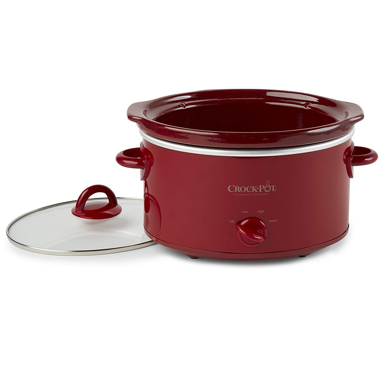 Toastmaster 4-Quart Digital Slow Cooker with Locking Lid (Red)