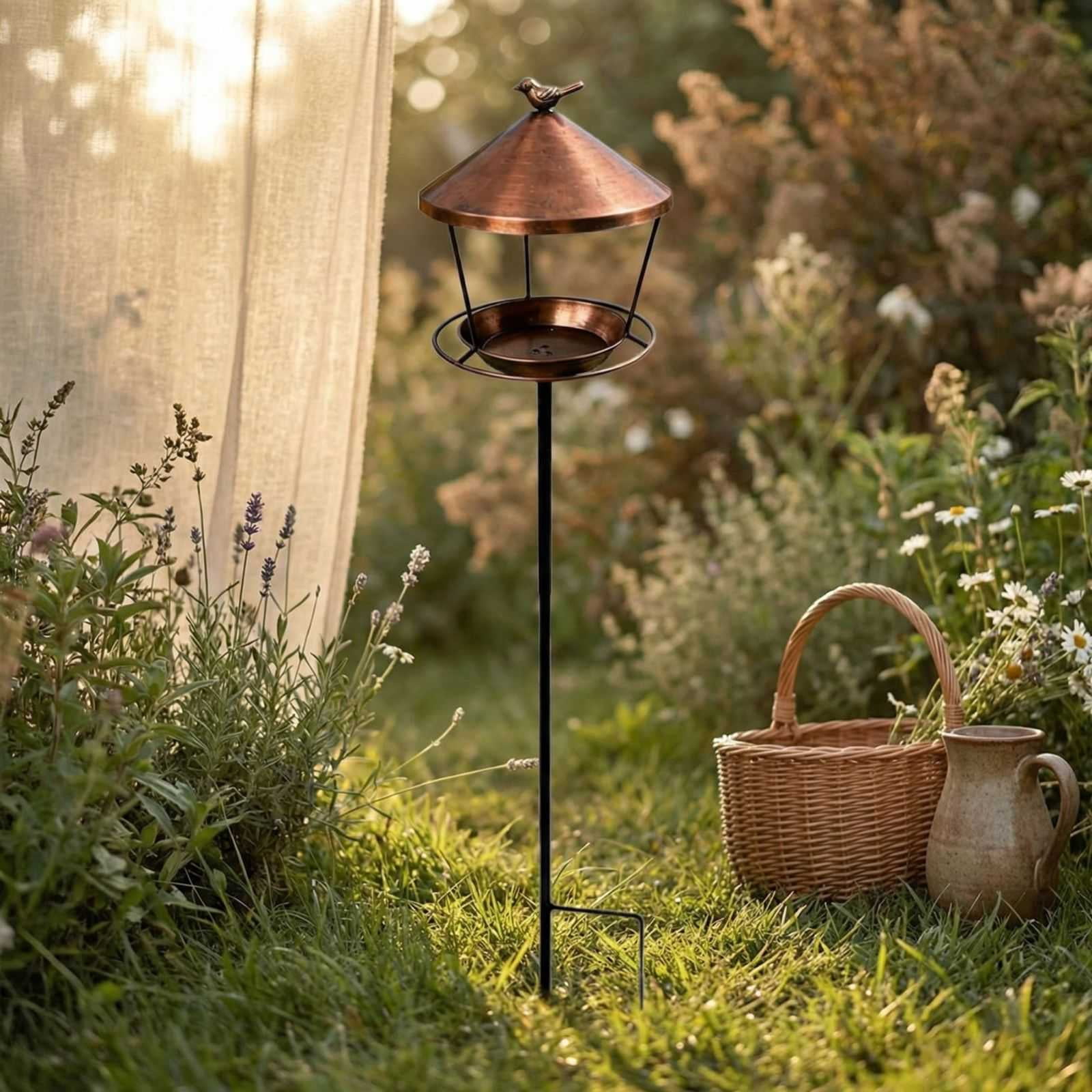 Ground-Mounted Transparent Bird House Wild Bird Watching Shelter Garden Decor, Hummingbird Feeder, Bird Feeder, Bird Feeder for Outdoors Hanging, Window Bird Feeder