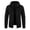Black-A, variant on IYTR Mens Jackets Zipper Hooded Neck Solid Color Long Sleeve Jacket Casual Fleece Hoodie Jacket with Pocket Beige XXXL