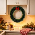 thumbnail image 4 of Frosted Tinsel Christmas Wreath with Snowy Tips for Window Door Decor, 4 of 6
