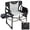 Black, variant on Sunnyfeel Oversized Camping Directors Chair, 600 LBS Portable Folding Chair with Side Pocket and Side Table for Beach, Fishing, Picnic, Lawn, Outdoor, Black