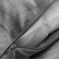thumbnail image 3 of Cheer Collection Set of 2 Hollow Fiber Filled Couch Pillows, 18" x 18" - Gray, 3 of 4
