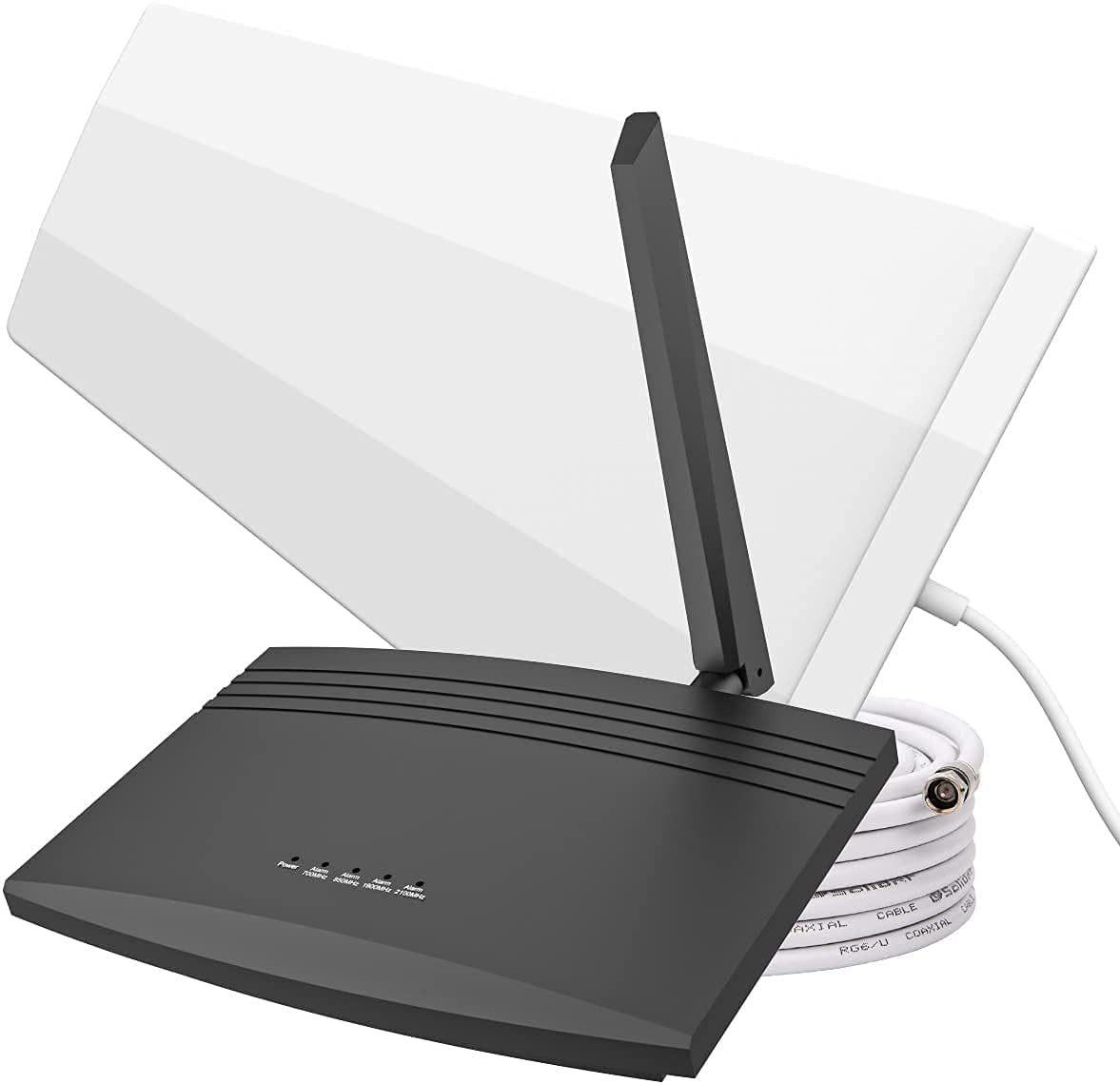 Amazboost-High Gain Antenna-Cell-Phone-Booster for-Home Cell Phone Signal Booster Supports Up to 2500 Square Foot Area
