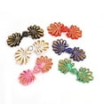 thumbnail image 3 of ZUARFY 10 Pairs Chinese Frog Closure Buttons Flower Knot Fastener Sewing Handmade Craft, 3 of 14