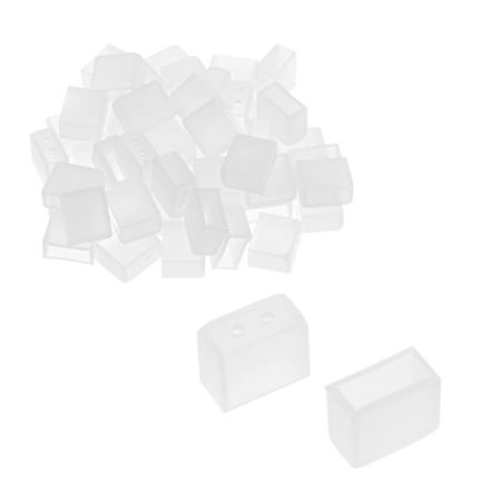 8 Mm End - 50pcs Silicone Plug Fit 3528 8mm Tube End Cap Cover w 2 Holes