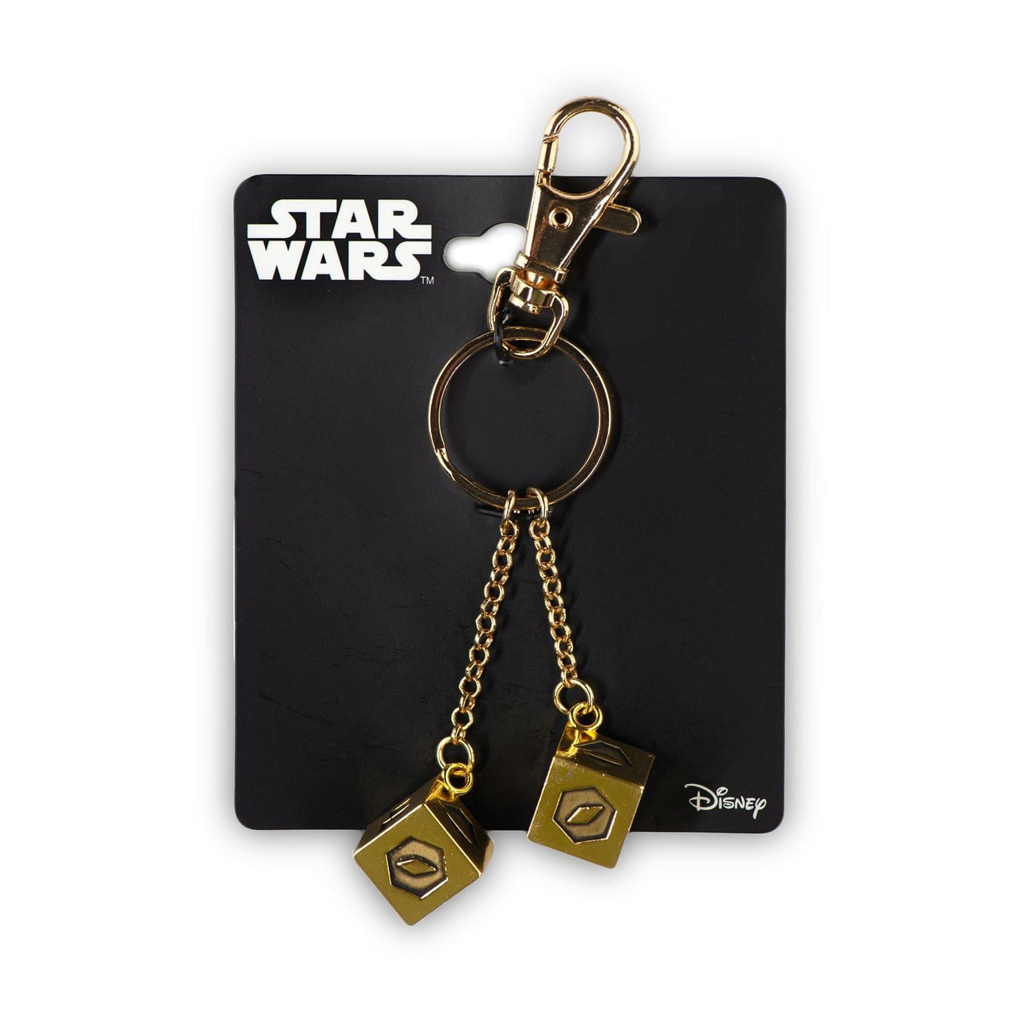 Star Wars Dés de Han Solo Lucky Dice Keychain Porte Clés NEUF en Métal 