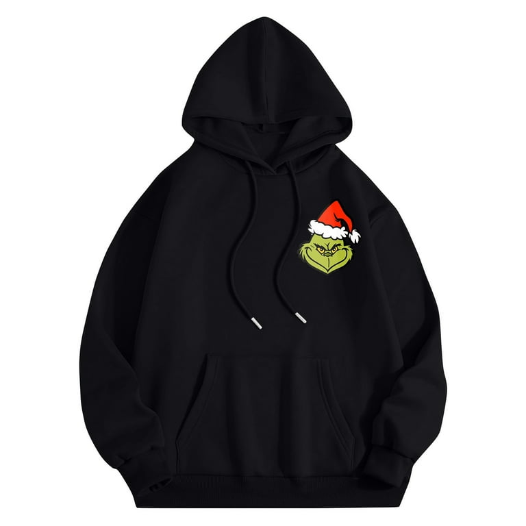 Grinch Hoodie for Women Grinch Clothes for Women Grinch Hoodie Grinch Sweaters Womens Hoodies Oversized Sweatshirts Long Sleeve Casual Pullover Hooded