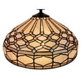 thumbnail image 3 of Amora Lighting Tiffany Style Hanging Pendant Lamp 18" Wide Stained Glass White Game Living Dining Room Gift AM221HL18B, 3 of 5