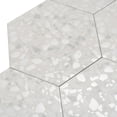 thumbnail image 4 of Zenith 9 x 11 in. Matte Soft Ivory-Beige Porcelain Hexagon Wall and Floor Tile (8.07 sq ft/case) - 16 Pack, 4 of 5