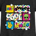 thumbnail image 3 of Instant Message - Throwback Pattern  - Toddler & Youth Girls Short Sleeve Graphic T-Shirt, 3 of 6