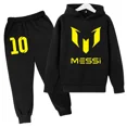 thumbnail image 4 of Conjunto de sudadera con capucha y pantalones largos de moda infantil con la superestrella argentina de fútbol número 10, ropa para niños, primavera y otoño, ropa deportiva Messi, 4 of 5
