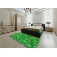 thumbnail image 4 of Ahgly Company Indoor Square Patterned Lime Green Area Rugs, 6' Square, 4 of 6