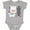AC-Heather Grey, variant on My Great Aunt Loves Me- cute and happy llama Boys or Girls Baby Bodysuit