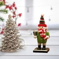 thumbnail image 4 of 16cm Nutcracker Puppet Toys Shelves Tables Decor Snowman, 4 of 7