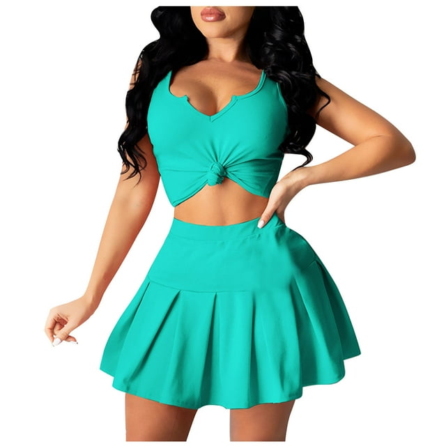 Birdeem Mode Été Femme Dos Nu Uni Sans Manches Aguichant Taille Haute Robes Chemises Ensembles
