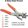 thumbnail image 6 of Glam Hobby Manganese Steel Leather Hole Punch Set, Pliers, Multi Hole Sizes Tool for Belts, Bands, Straps, 6 of 6