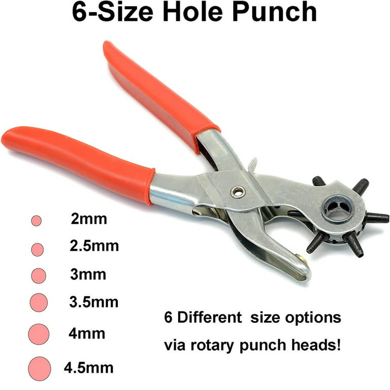 Heavy Duty Leather Hole Puncher for Belts, Watch Bands, Straps