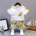 thumbnail image 2 of Baby Clothes Boy Toddler Boys Summer Outfits Children's Cotton Camouflage Printed Short Sleeved Training 3 6 12 18 24 Months 3T Tops Shorts Set Crew Tank Tees+Shorts 2PCS, 2 of 9