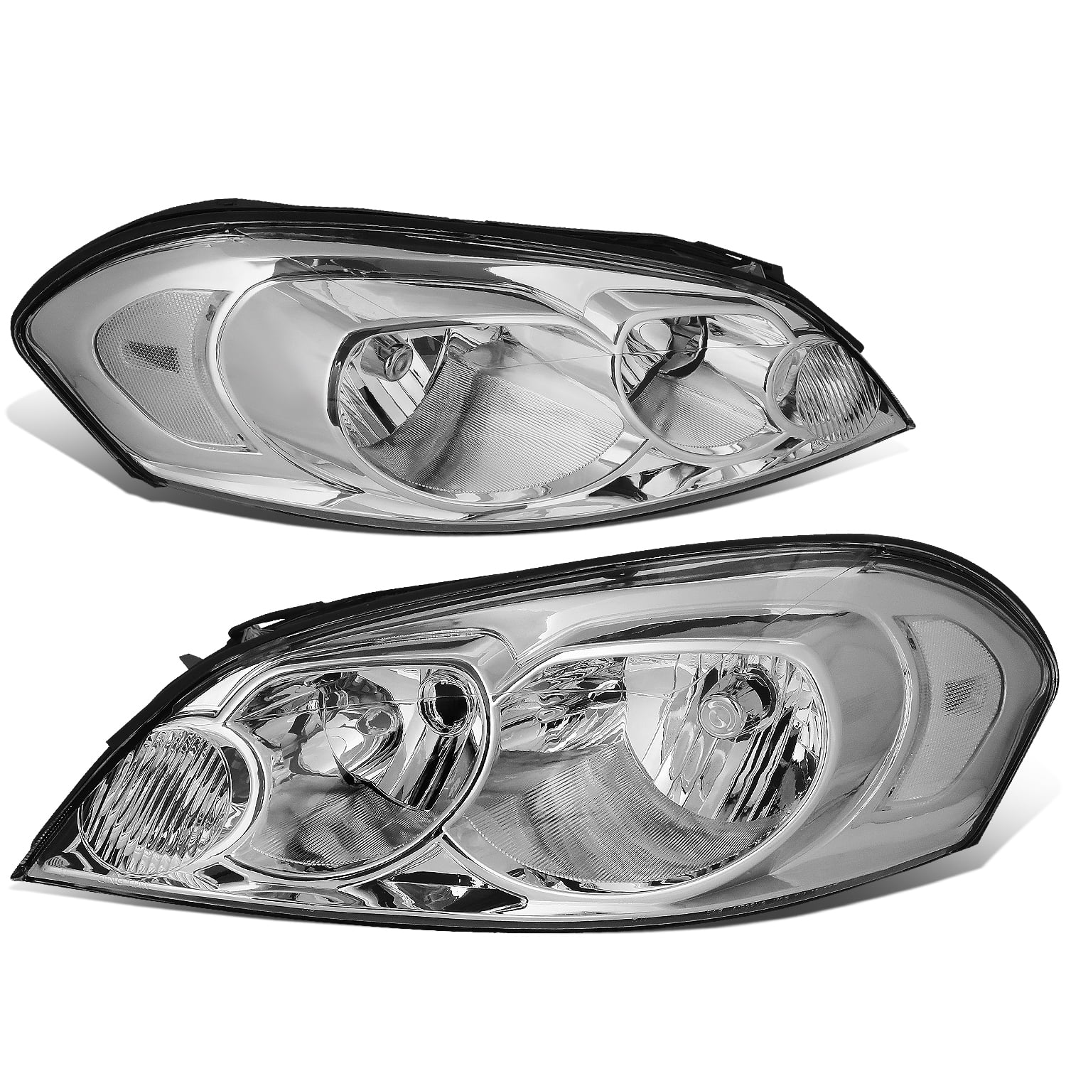 DNA Motoring HL LB HA98 CH CL1 For 1998 To 2002 Honda Accord LED DRL Light Bar Headlight Chrome Housing Clear Corner Headlamp 99 00 01 Left Right - View #5