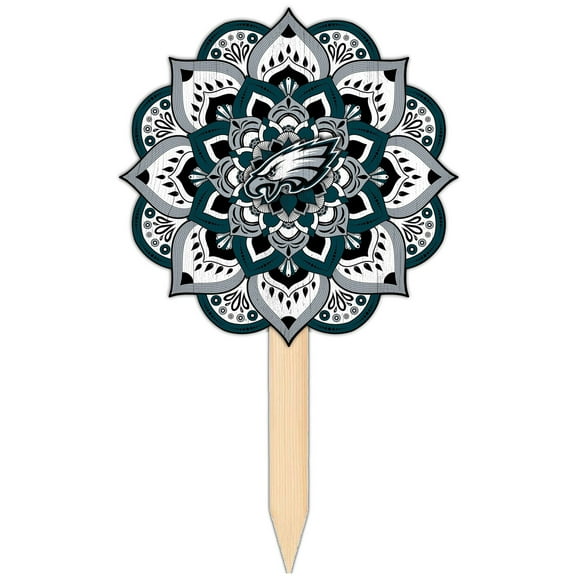Philadelphia Eagles 18'' x 12'' Mandala Yard Stake