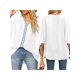 thumbnail image 4 of Txlixc Dolman manga cuello en V mujer #39;st - camisa gasa suelta Split verano Street Top Txlixc  moda, 4 of 6