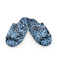 thumbnail image 2 of FUIALDOLG Blue Cheetah Print House Slippers for Women Open Toe Lightweight Indoor Slippers Slip On Bedroom Shoes with Soft Sole, Size 6-7, 2 of 7