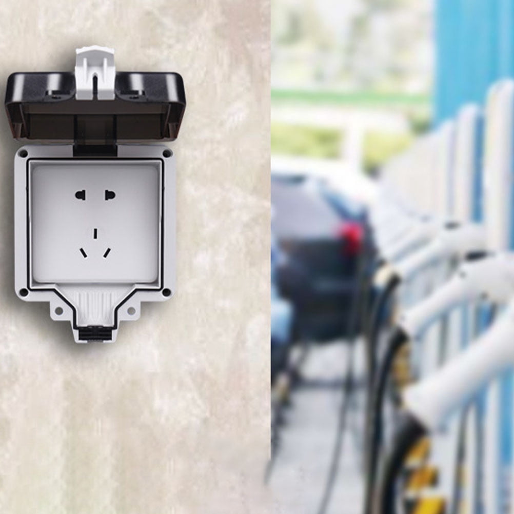 OUNONA 2pcs Weatherproof Electrical Outlet Cover: Outlet Plug Box 2pcs Child Safety Socket Covers Outlet Protectors Proof Outlet Cap