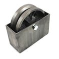 thumbnail image 1 of 6" Cast Iron V-Groove Wheel with Weldable Steel Box for Sliding/Rolling Gate (1), 1 of 4
