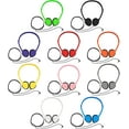 thumbnail image 5 of Wholesale Bulk Disposable Headsets Earphones Earbuds Headphones School Library Classroom Airplane Hospital Students Kids Adults (10-Pack, Multi), 5 of 6