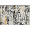 thumbnail image 2 of Bliss Rugs Abstract Indoor Doormat Contemporary Floor Mat for Entrance, Indoor Door Mat | Yellow, 2' x 3', 2 of 7