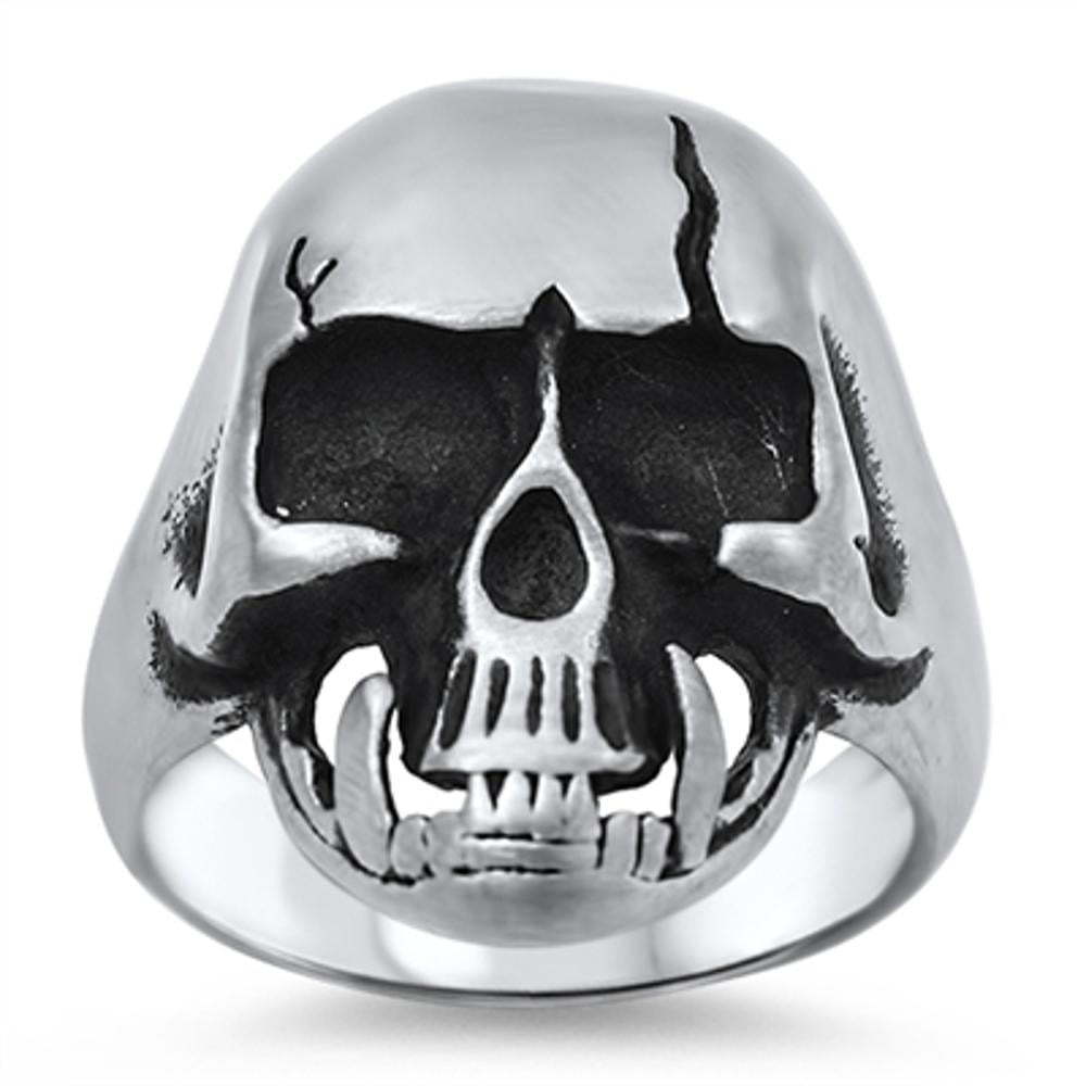 Details about   316L Stainless Steel ring high quality fashion biker skull ring personality men 
