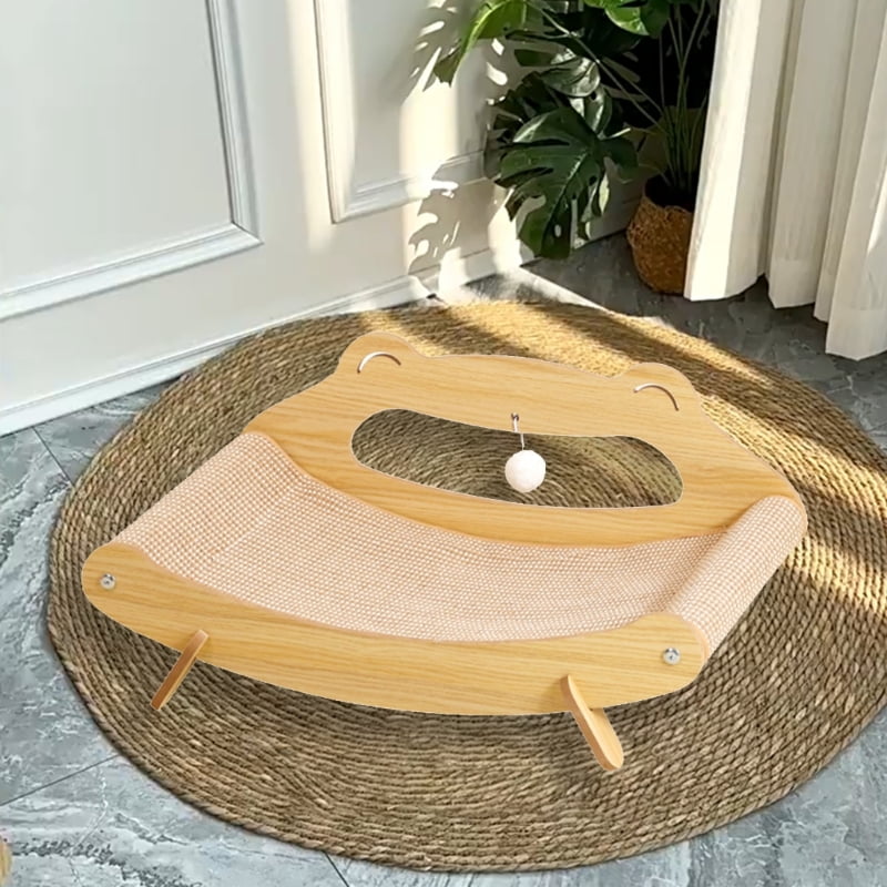 Pet Scratch Bed Wooden Rack Bed Kittens Dog Bed Large Size Protects Furniture