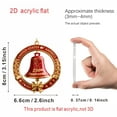 thumbnail image 3 of 4 Pcs USA 250th Anniversary Liberty Bell Hanging Ornament, Acrylic USA 250th Anniversary Bell Christmas Gold Bell Ornament for Christmas Tree Garden Collectors Patriotic, 3 of 4