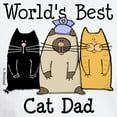 thumbnail image 3 of CafePress - World's Best Cat Dad White T Shirt - Men's Classic T-Shirts, 3 of 4